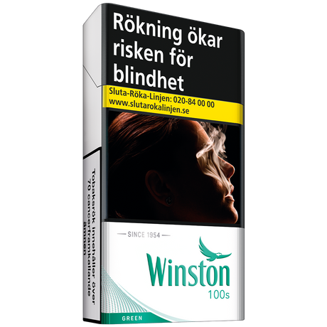 Winston Green 100s-Cigaretter-Tobax
