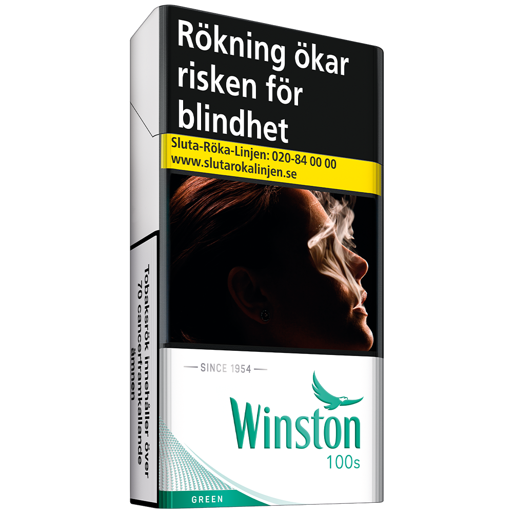 Winston Green 100s-Cigaretter-Tobax