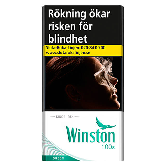 Winston Green 100s-Cigaretter-Tobax