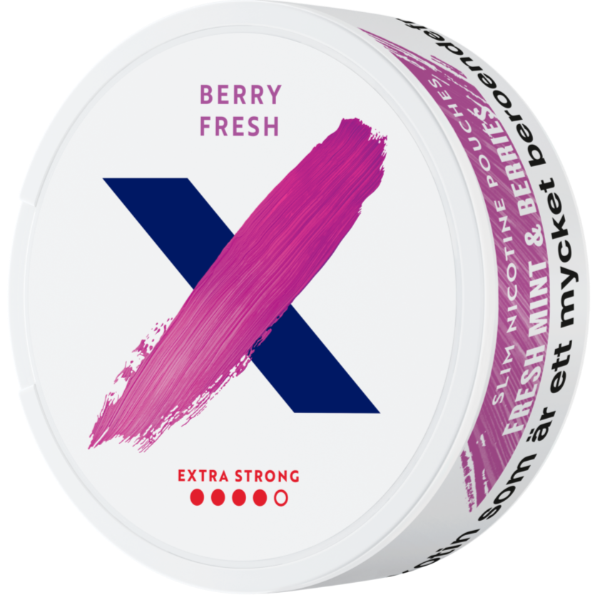 X Berry Fresh Extra Strong-Nikotinposer-Tobax