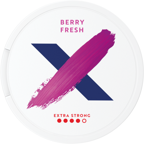 X Berry Fresh Extra Strong-Nikotinposer-Tobax
