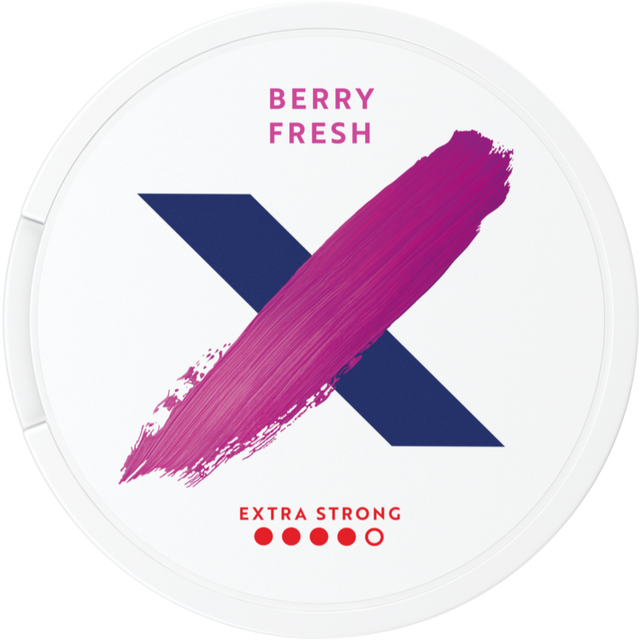 X Berry Fresh Extra Strong-Nikotinposer-Tobax