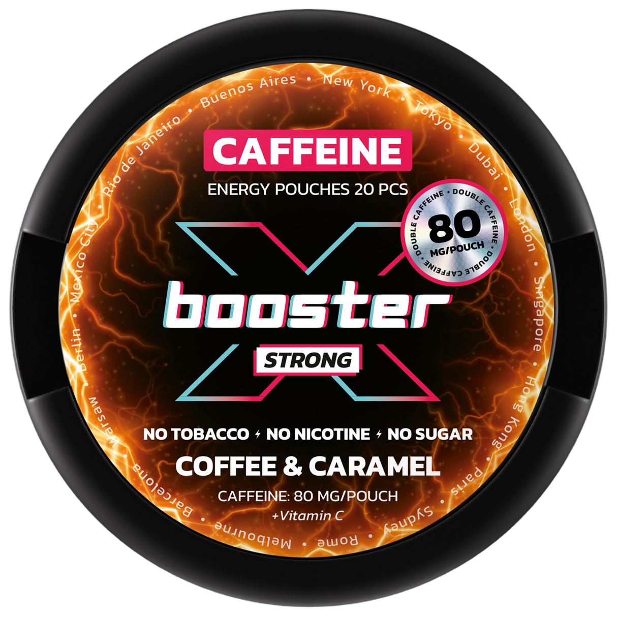 X Booster Coffe & Caramel-Nikotinfritt Snus-Tobax