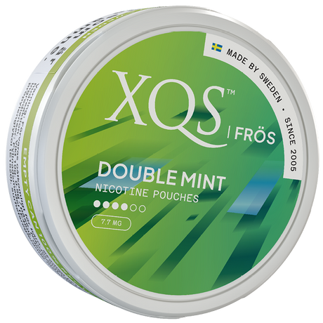 XQS Frös Double Mint 7,7mg-Nikotinposer-Tobax