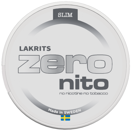 Zeronito Lakrits Slim-Nikotinfritt Snus-Tobax