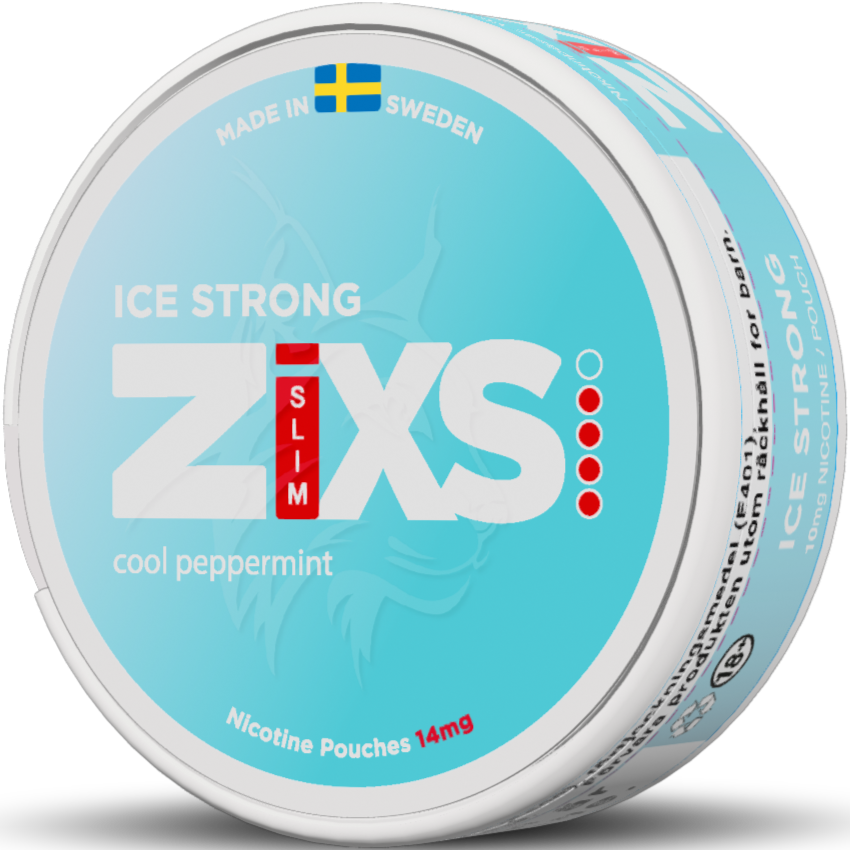 Zixs Ice Strong Slim-Nikotinposer-Tobax