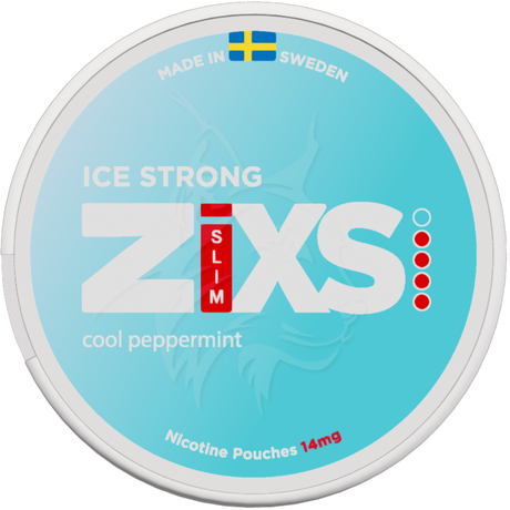 Zixs Ice Strong Slim-Nikotinposer-Tobax
