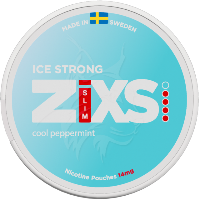 Zixs Ice Strong Slim-Nikotinposer-Tobax
