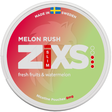 Zixs Melon Rush Slim-Nikotinposer-Tobax