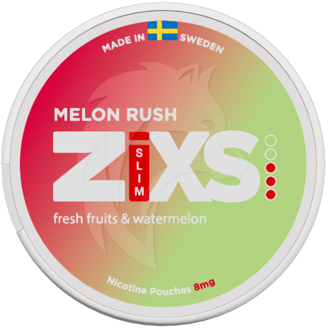 Zixs Melon Rush Slim-Nikotinposer-Tobax