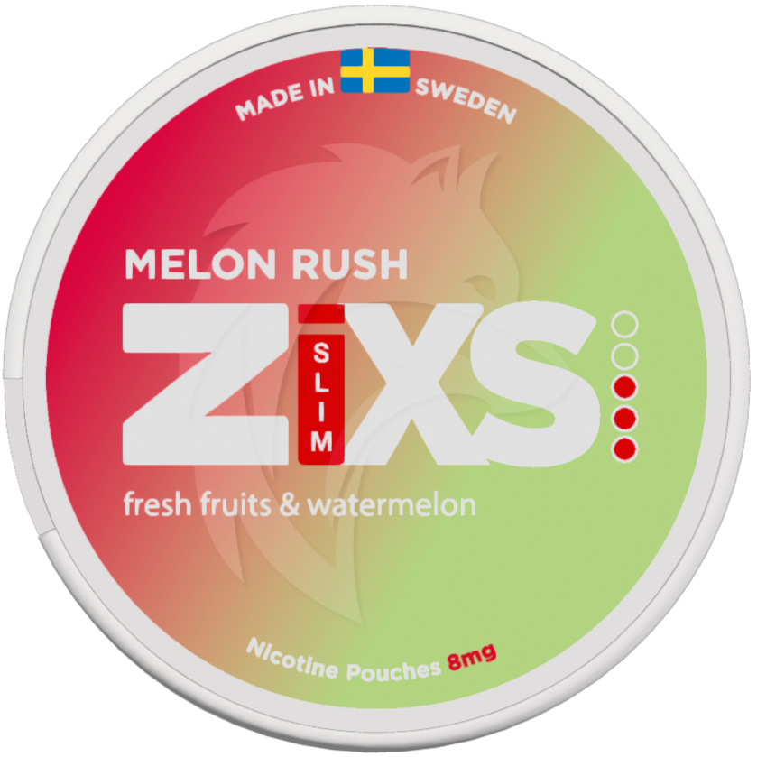 Zixs Melon Rush Slim-Nikotinposer-Tobax
