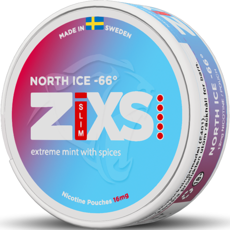 Zixs North Ice Slim-Nikotinposer-Tobax