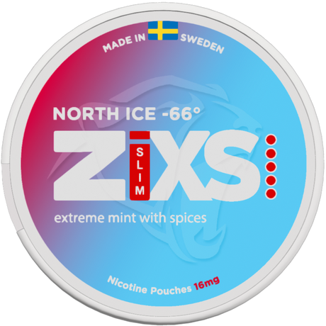 Zixs North Ice Slim-Nikotinposer-Tobax