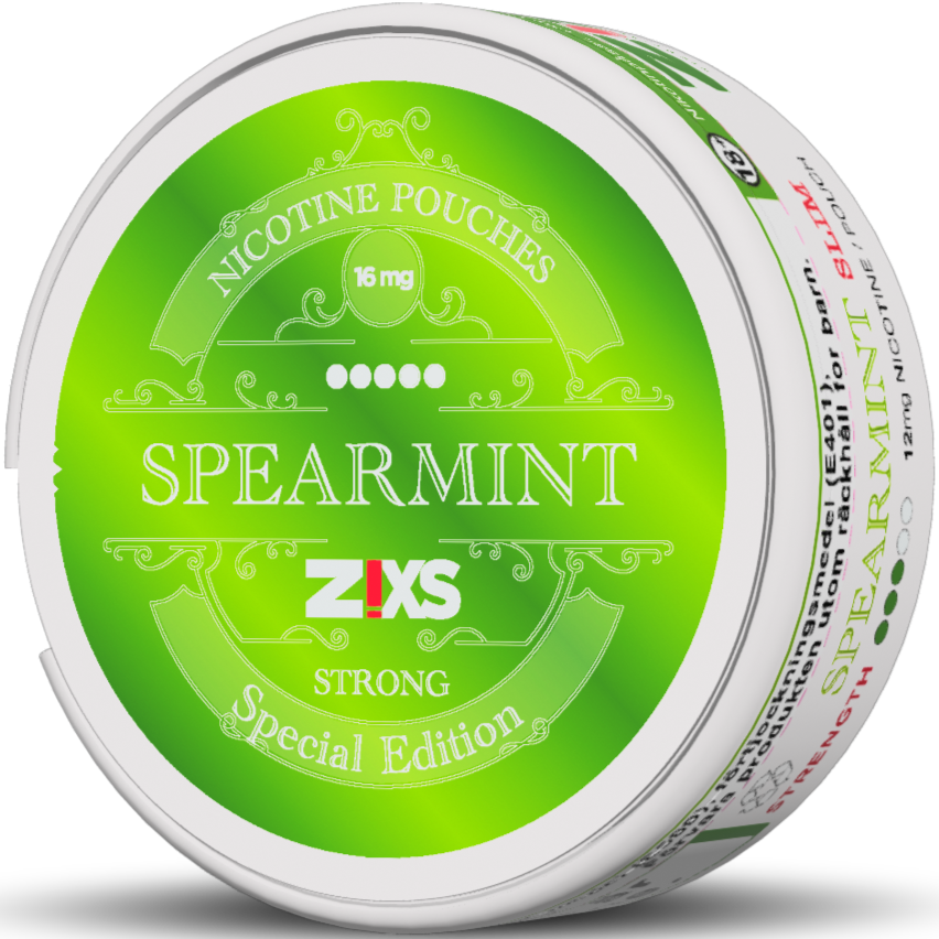 Zixs Spearmint Slim-Nikotinposer-Tobax