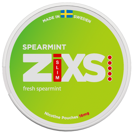 Zixs Spearmint Slim-Nikotinposer-Tobax