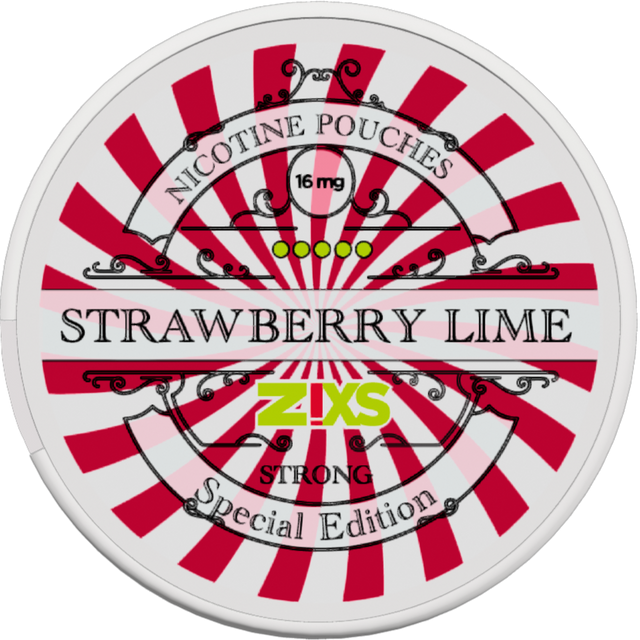 Zixs Strawberry Lime Slim-Nikotinposer-Tobax