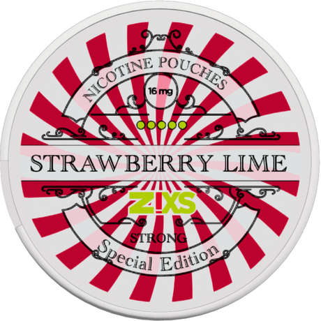 Zixs Strawberry Lime Slim-Nikotinposer-Tobax