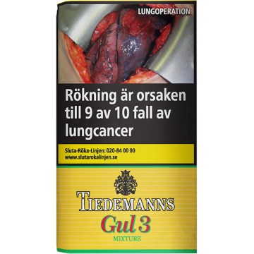 Tiedemanns Gul 3 Rulltobak-Rulltobak-Tobax